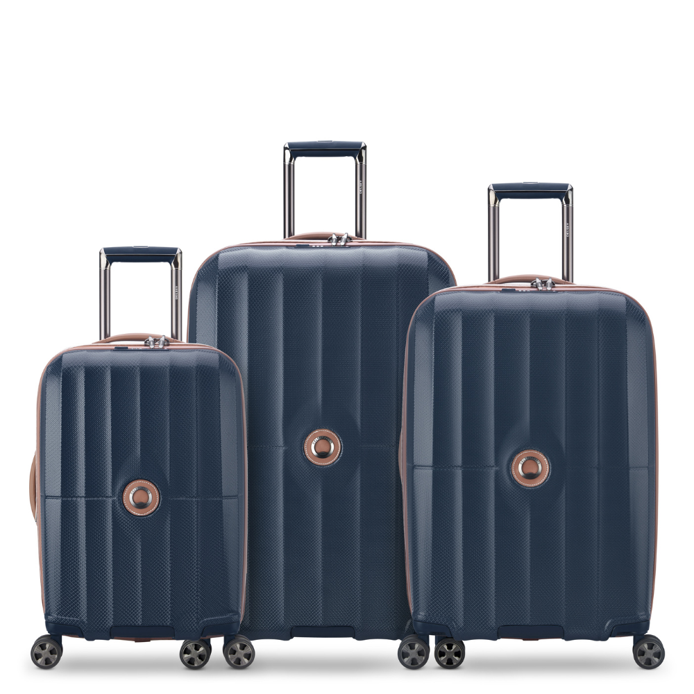 CARROUSEL 3-Piece Luggage Set, Navy - Delsey Paris