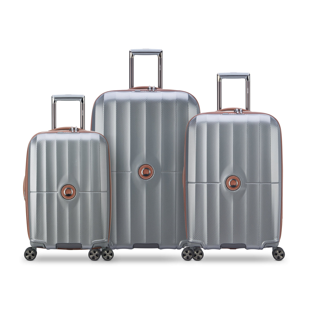 CARROUSEL 3-Piece Luggage Set, Platinum - Delsey Paris