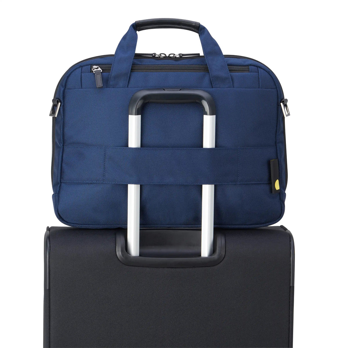 WAGRAM 15.6-Inch Laptop Briefcase, Navy - Delsey Paris