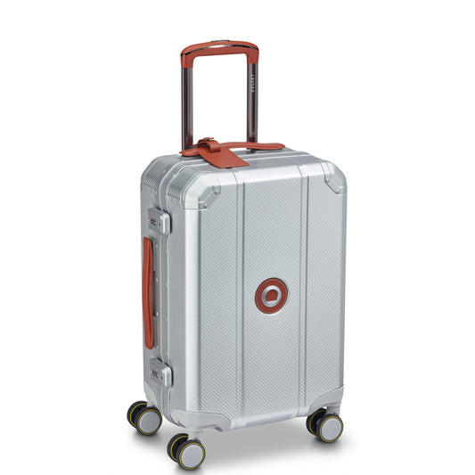 ALU'R 19-Inch Aluminum Carry-On Suitcase, Silver - Delsey Paris