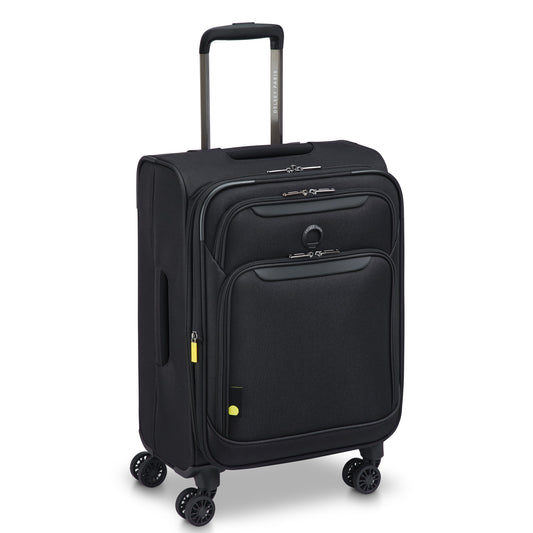 SKY MAX 3.0 23-Inch Expandable Carry-On Suitcase, Black - Delsey Paris