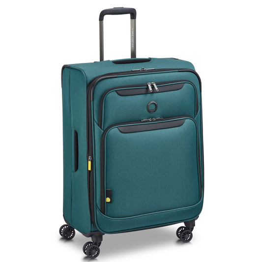 SKY MAX 3.0 27-Inch Check-In Suitcase, Teal blue - Delsey Paris