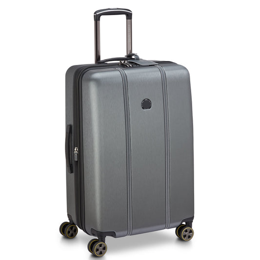 CADENCE 27-Inch Expandable Check-In Suitcase, Silver - Delsey Paris