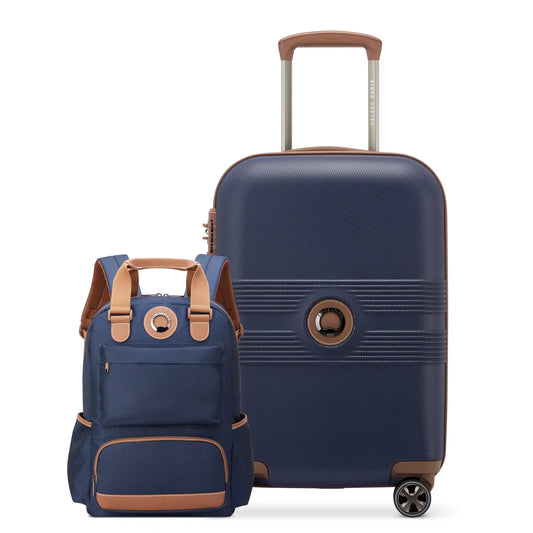 FLANERIE SE 2-Piece Luggage Set, Blue - Delsey Paris