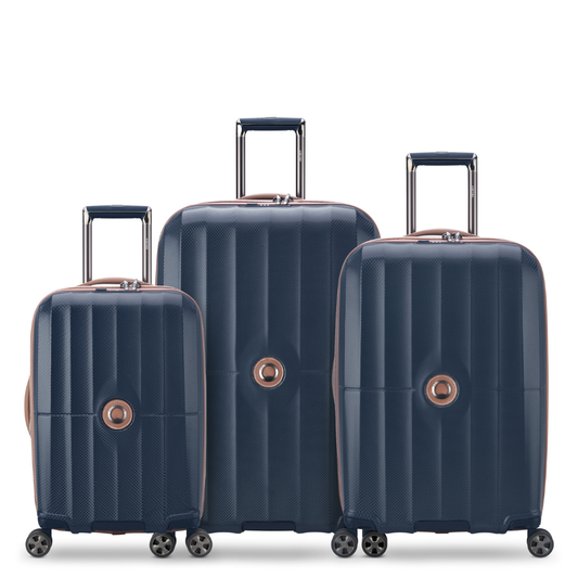 CARROUSEL 3-Piece Luggage Set, Navy - Delsey Paris