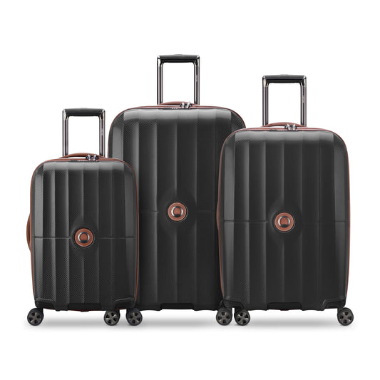 CARROUSEL 3-Piece Luggage Set, Black - Delsey Paris
