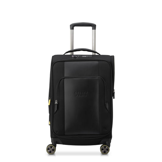 WAGRAM 23-Inch Expandable Carry-On Suitcase, Black - Delsey Paris