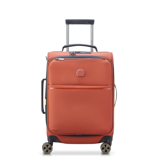 TURENNE SOFT 23-Inch Carry-On Suitcase, Brick - Delsey Paris