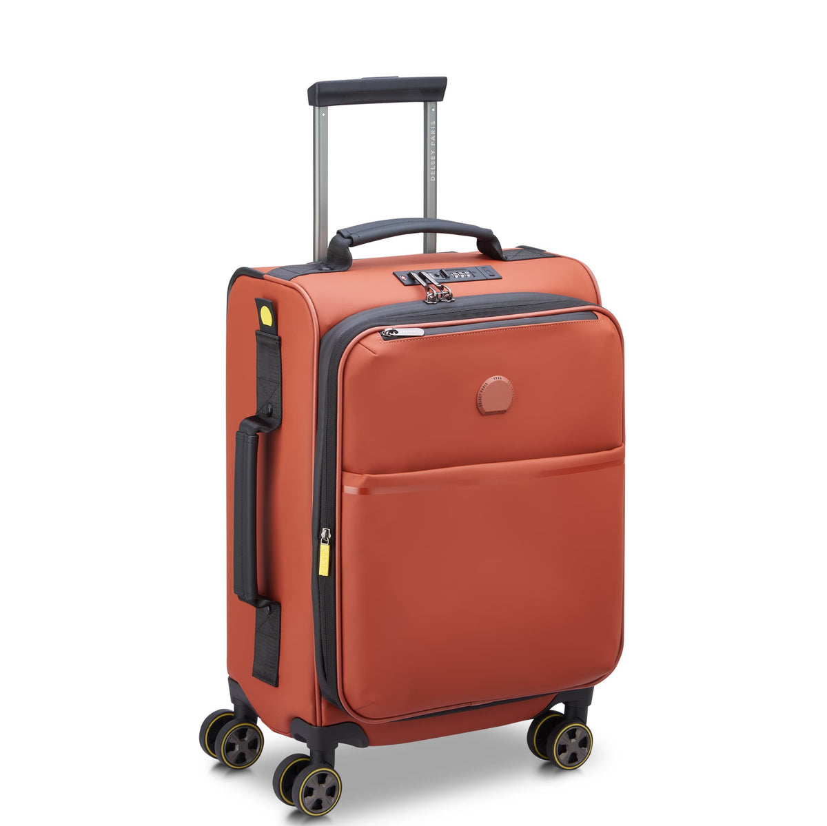 TURENNE SOFT 23-Inch Carry-On Suitcase, Brick - Delsey Paris