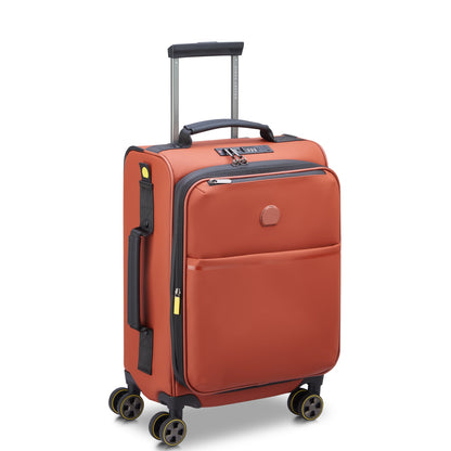 TURENNE SOFT 23-Inch Carry-On Suitcase, Brick - Delsey Paris