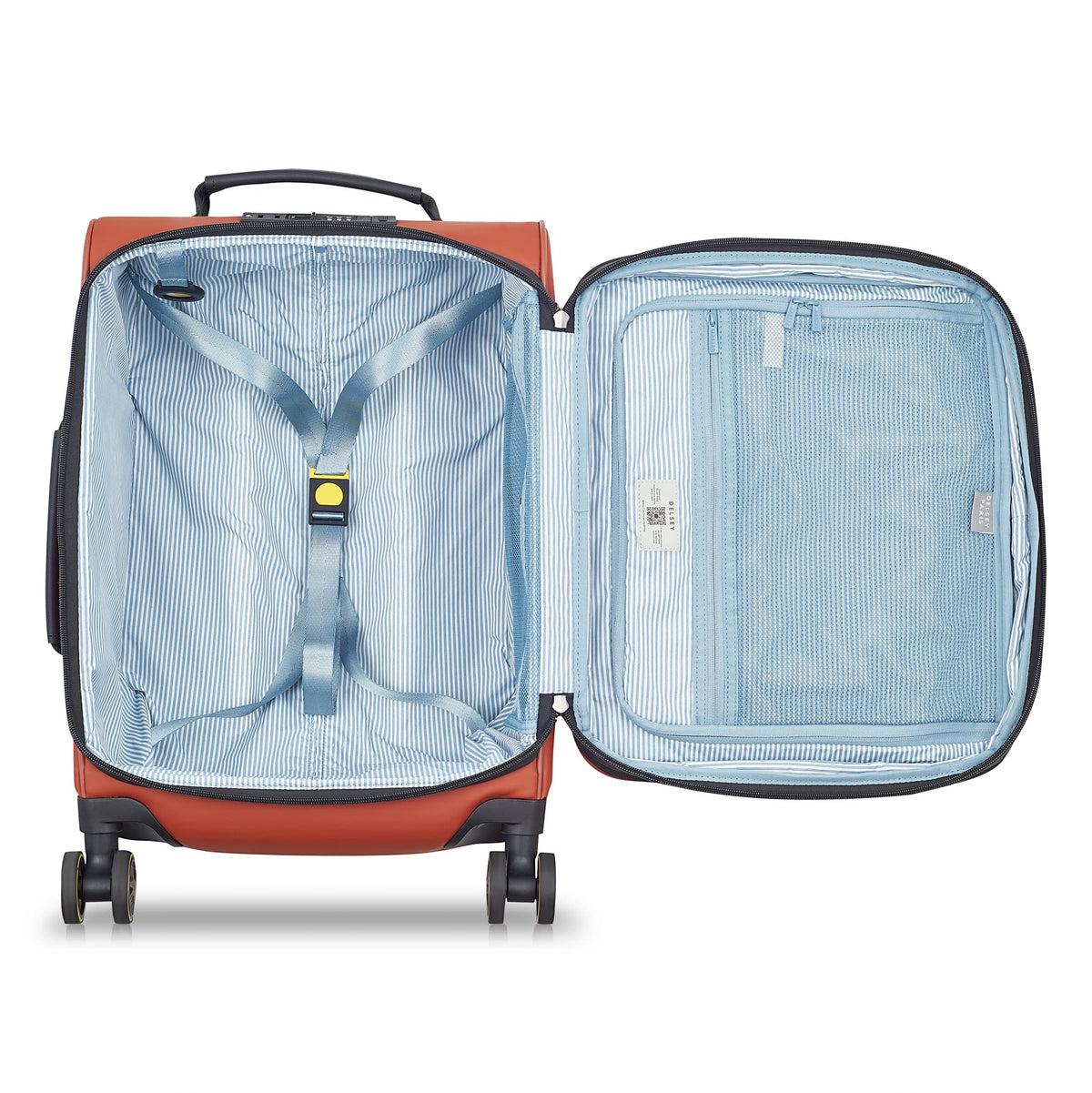TURENNE SOFT 23-Inch Carry-On Suitcase, Brick - Delsey Paris