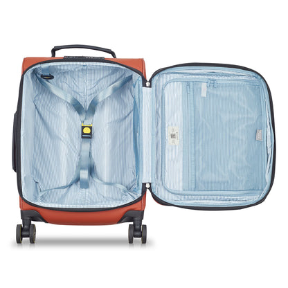 TURENNE SOFT 23-Inch Carry-On Suitcase, Brick - Delsey Paris