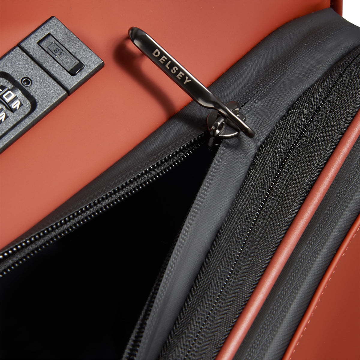 TURENNE SOFT 23-Inch Carry-On Suitcase, Brick - Delsey Paris