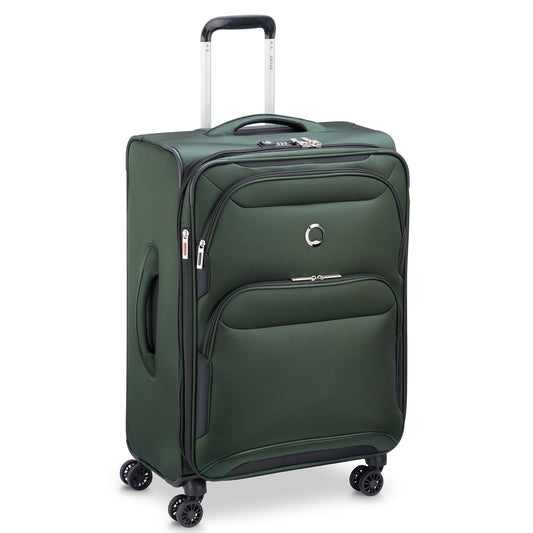 SKY MAX 2.0 27-Inch Expandable Check-In Suitcase, Green - Delsey Paris