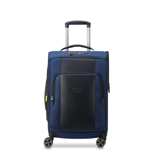 WAGRAM 23-Inch Expandable Carry-On Suitcase, Navy - Delsey Paris