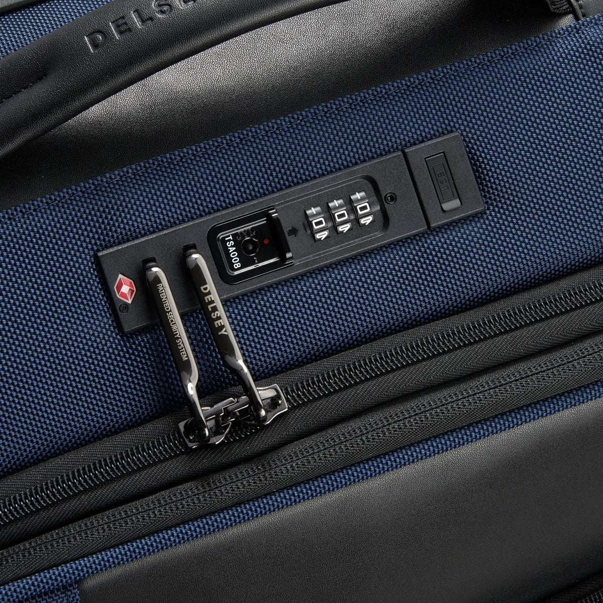 WAGRAM 23-Inch Expandable Carry-On Suitcase, Navy - Delsey Paris