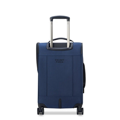 WAGRAM 23-Inch Expandable Carry-On Suitcase, Navy - Delsey Paris