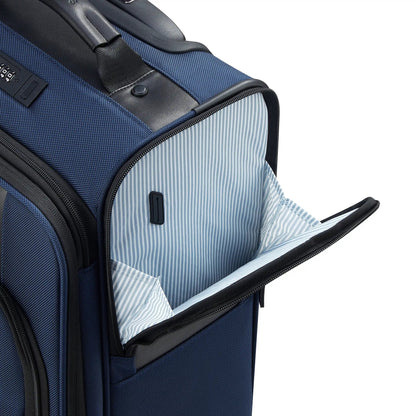 WAGRAM 23-Inch Expandable Carry-On Suitcase, Navy - Delsey Paris