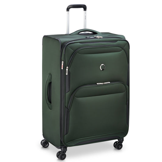 SKY MAX 2.0 31-Inch Expandable Check-In Suitcase, Green - Delsey Paris