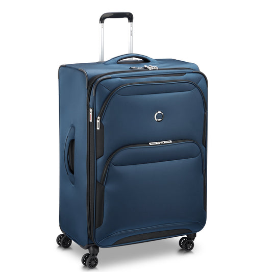 SKY MAX 2.0 31-Inch Expandable Check-In Suitcase, Blue - Delsey Paris
