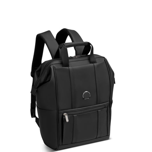 CADENCE SOFT 14-Inch Laptop Waterproof Backpack, Deep black - Delsey Paris