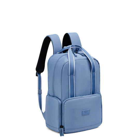 CAREFREE CARRY 17-Inch Laptop Backpack, Zinc blue - Delsey Paris