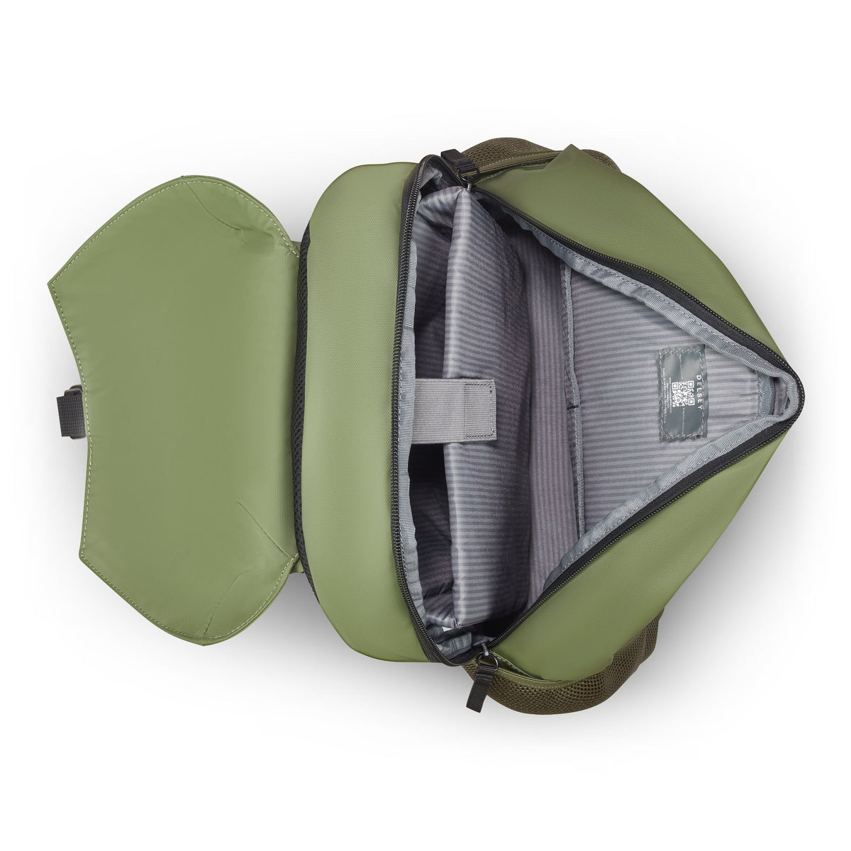 JULIAN 15.6-Inch Laptop Backpack, Olive green - Delsey Paris