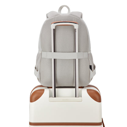 DYLAN 15.6-Inch Laptop Backpack, Pearl grey - Delsey Paris