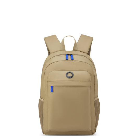 KEVIN 15.6-Inch Laptop Backpack, Beige - Delsey Paris