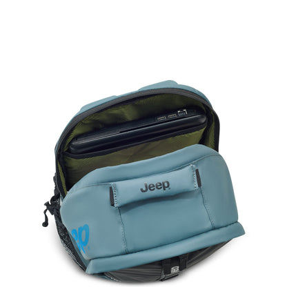 JS011B 15.6-Inch Laptop Backpack, Light blue - Delsey Paris