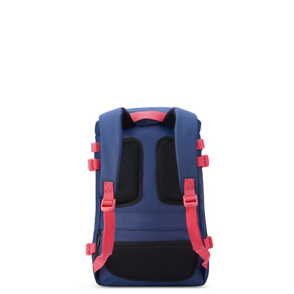 JS013C 17-Inch Laptop Backpack, Navy - Delsey Paris