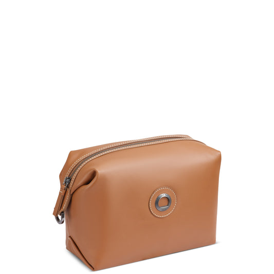 CHATELET AIR 2.0 Leather Toiletry Bag, Cognac - Delsey Paris