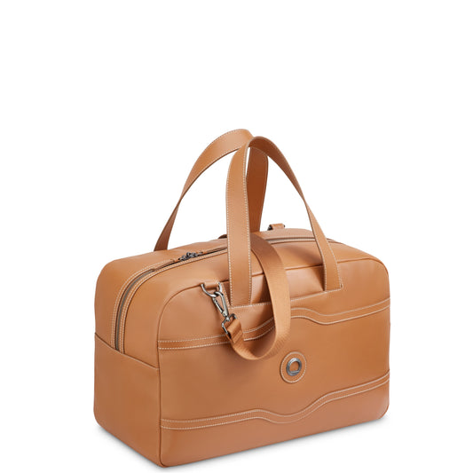 CHATELET AIR 2.0 Leather Duffel Bag, Cognac - Delsey Paris