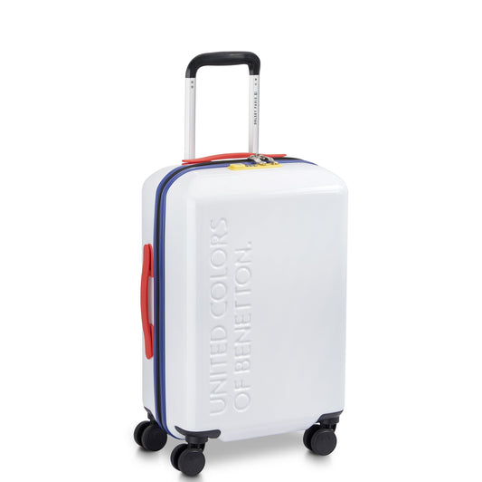 UNITED 22-Inch Carry-On Suitcase, White - Delsey Paris