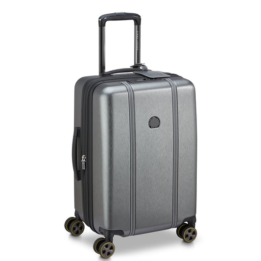 CADENCE 23-Inch Expandable Carry-On Suitcase, Silver - Delsey Paris