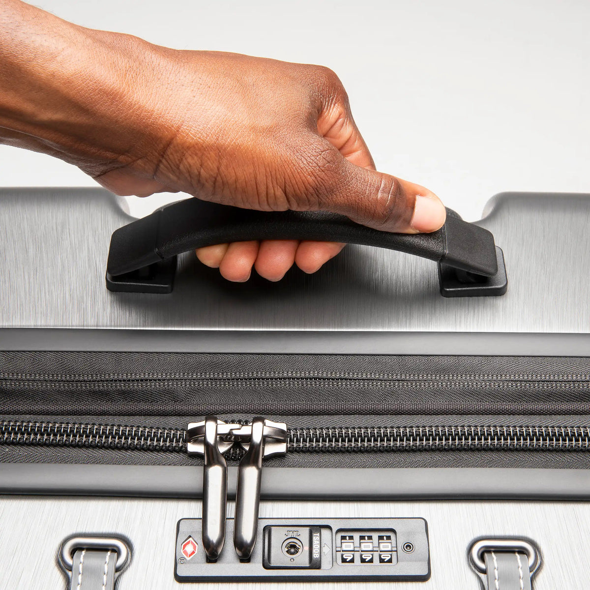 CADENCE 23-Inch Expandable Carry-On Suitcase, Silver - Delsey Paris