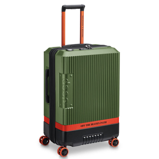 JH001A 27-Inch Expandable Check-In Suitcase, Green - Delsey Paris
