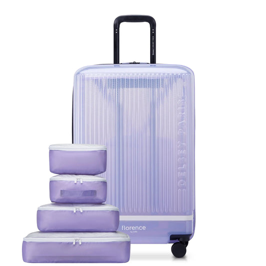GOTTA GLOW 27-Inch Check-In Suitcase, Translucent purple - Delsey Paris