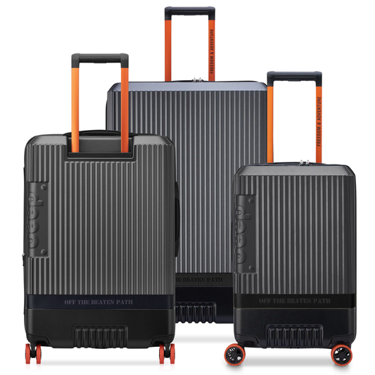 JH001A 3-Piece Luggage Set, Anthracite - Delsey Paris