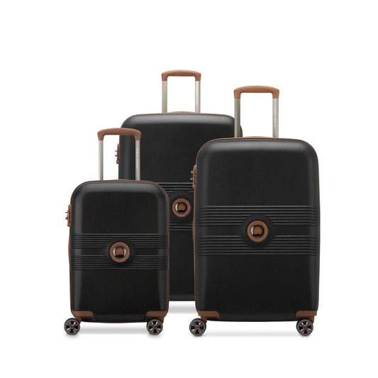 FLANERIE SE 3-Piece Luggage Set, Black brown - Delsey Paris