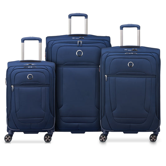 HELIUM DLX 3-Piece Luggage Set, Navy - Delsey Paris