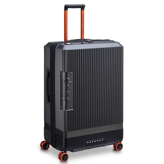 JH001A 32-Inch Expandable Check-In Suitcase, Anthracite - Delsey Paris