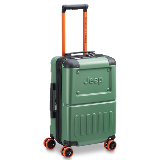JH002B 22-Inch Expandable Carry-On Suitcase, Elm green - Delsey Paris